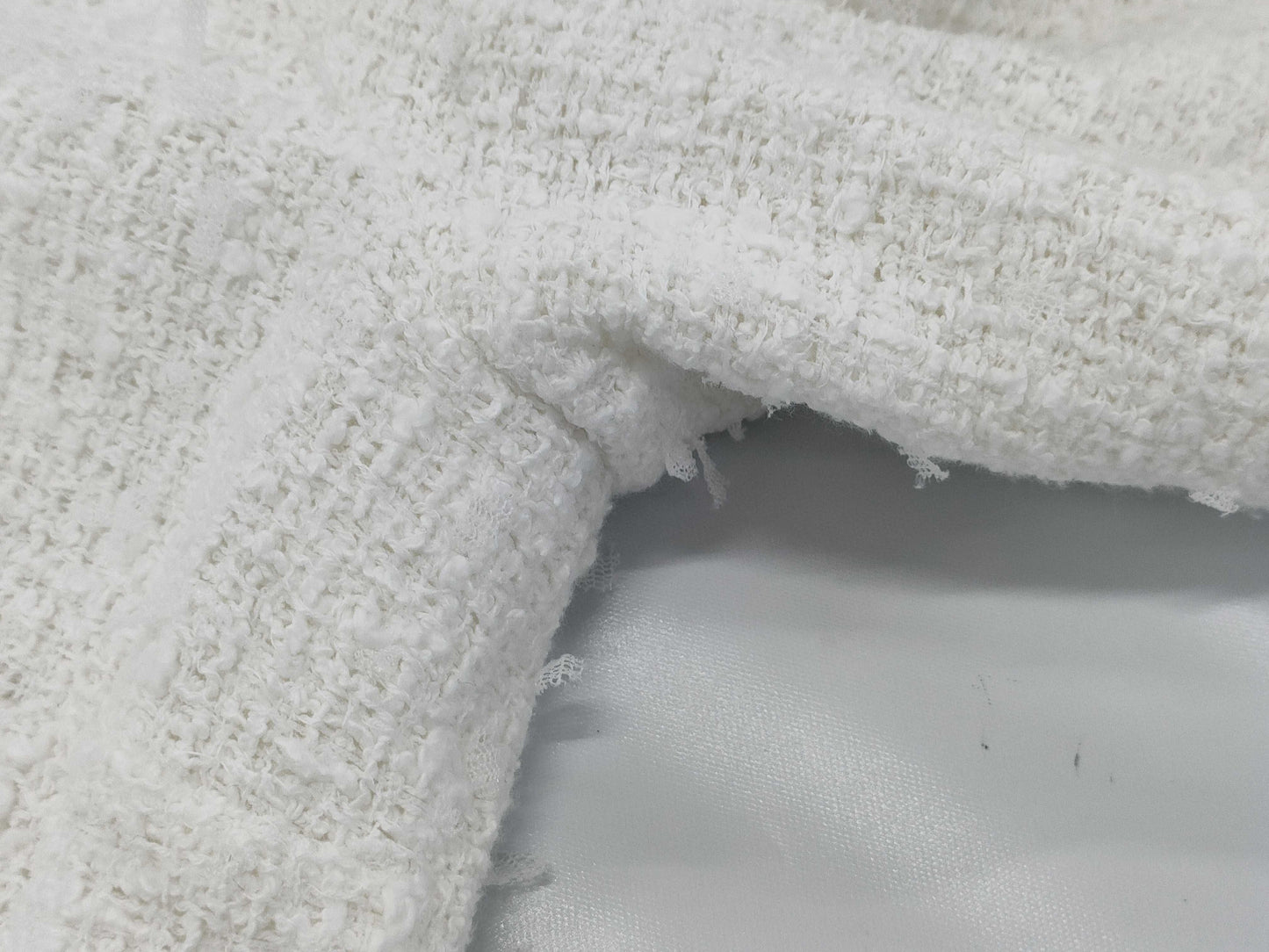 CHANEL Coco Mark Tweed Lace-Up Chain Dress, Size 38