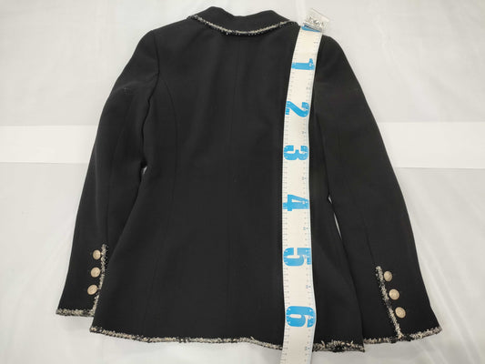 CHANEL Coco Mark Emblem Tailored Jacket Size 40