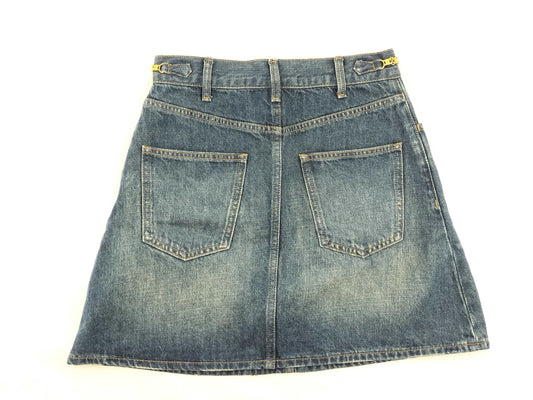 CELINE Triomphe denim skirt