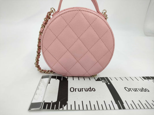 CHANEL Caviar Skin Matelasse 2-way Shoulder Bag
