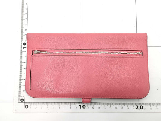 HERMES HERMES Dogon Long Wallet Engraved A Wallet