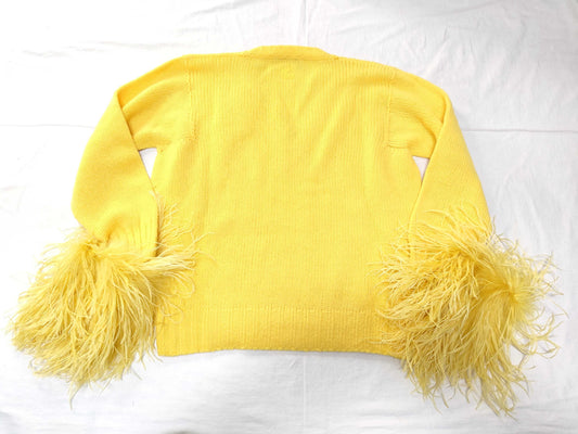 GUCCI Knit Sweater with Tags, Removable Fur, Top