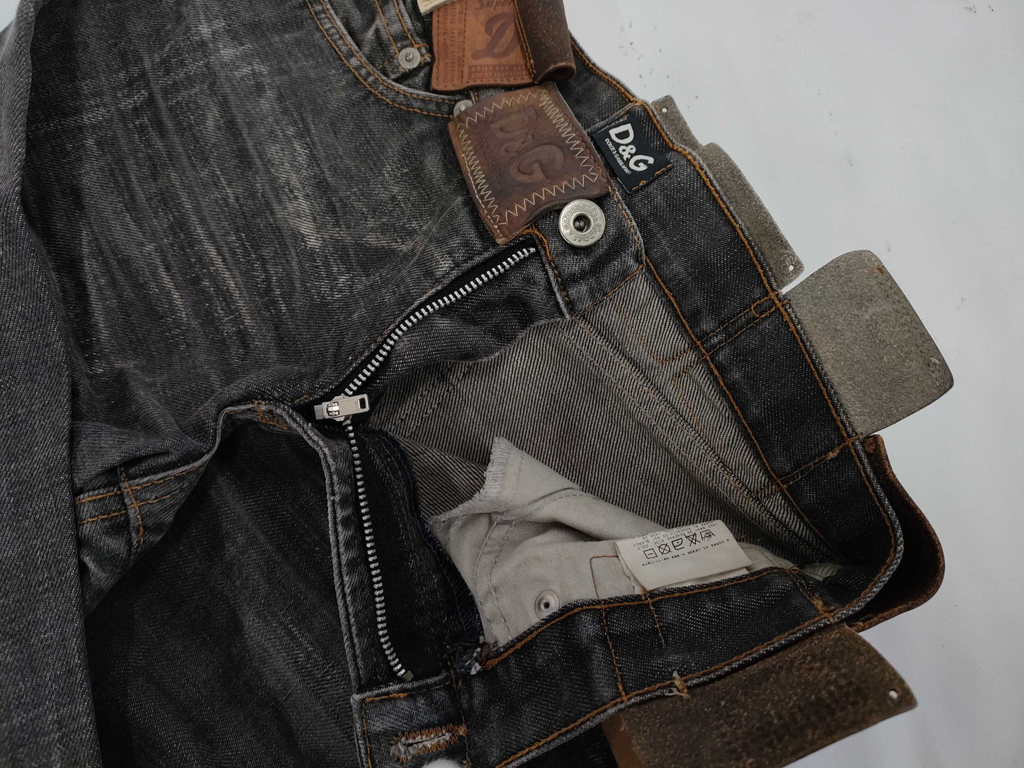 D&G denim gray pants size 38