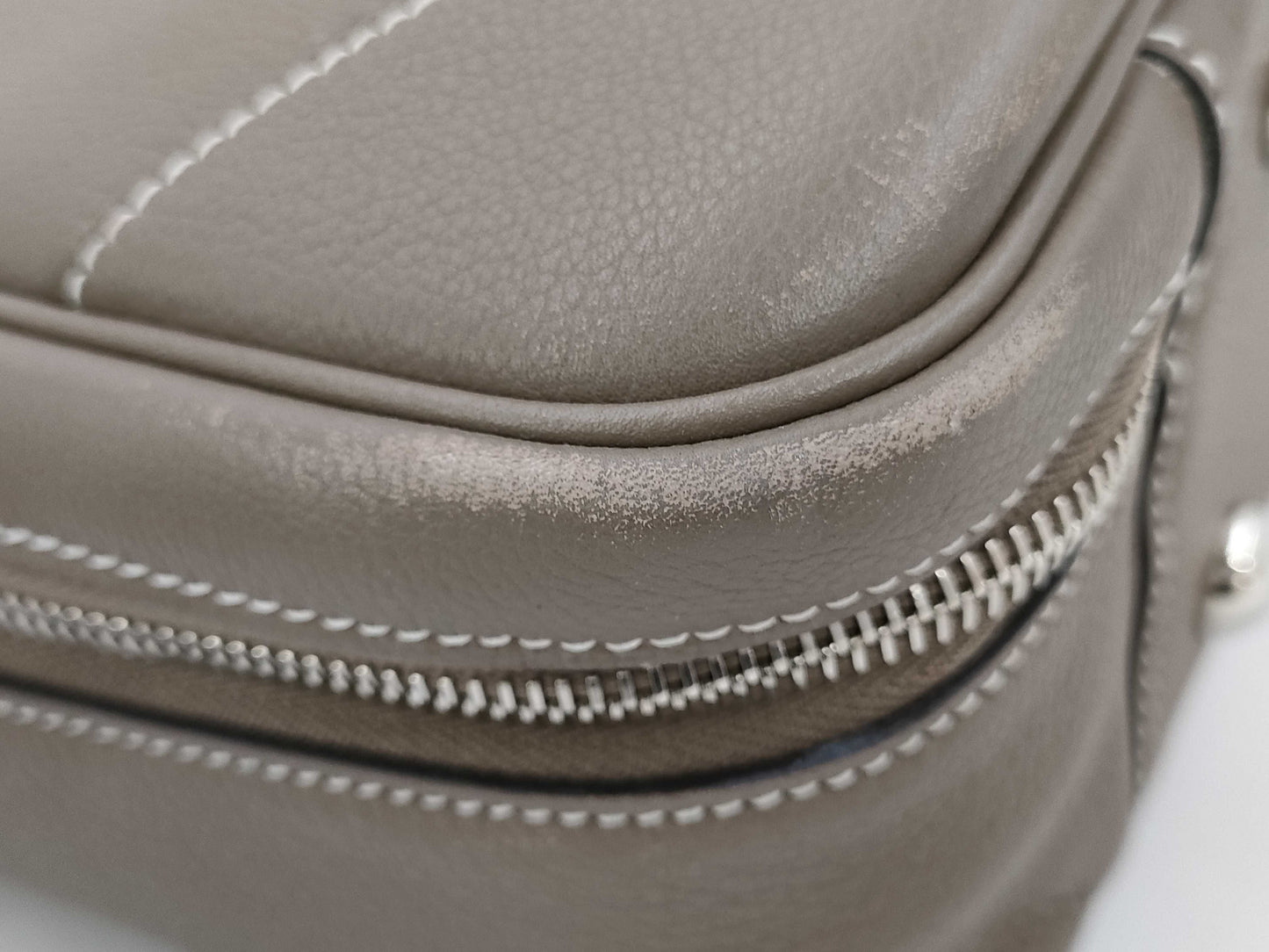 HERMES Victoria II 40 Etoupe Handbag