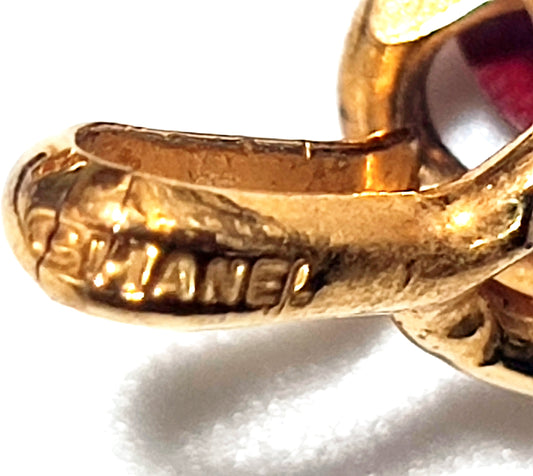 CHANEL Coco Mark Leather Chain Belt