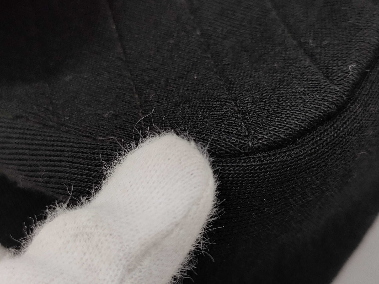 CHANEL Black Cotton Shoulder Bag