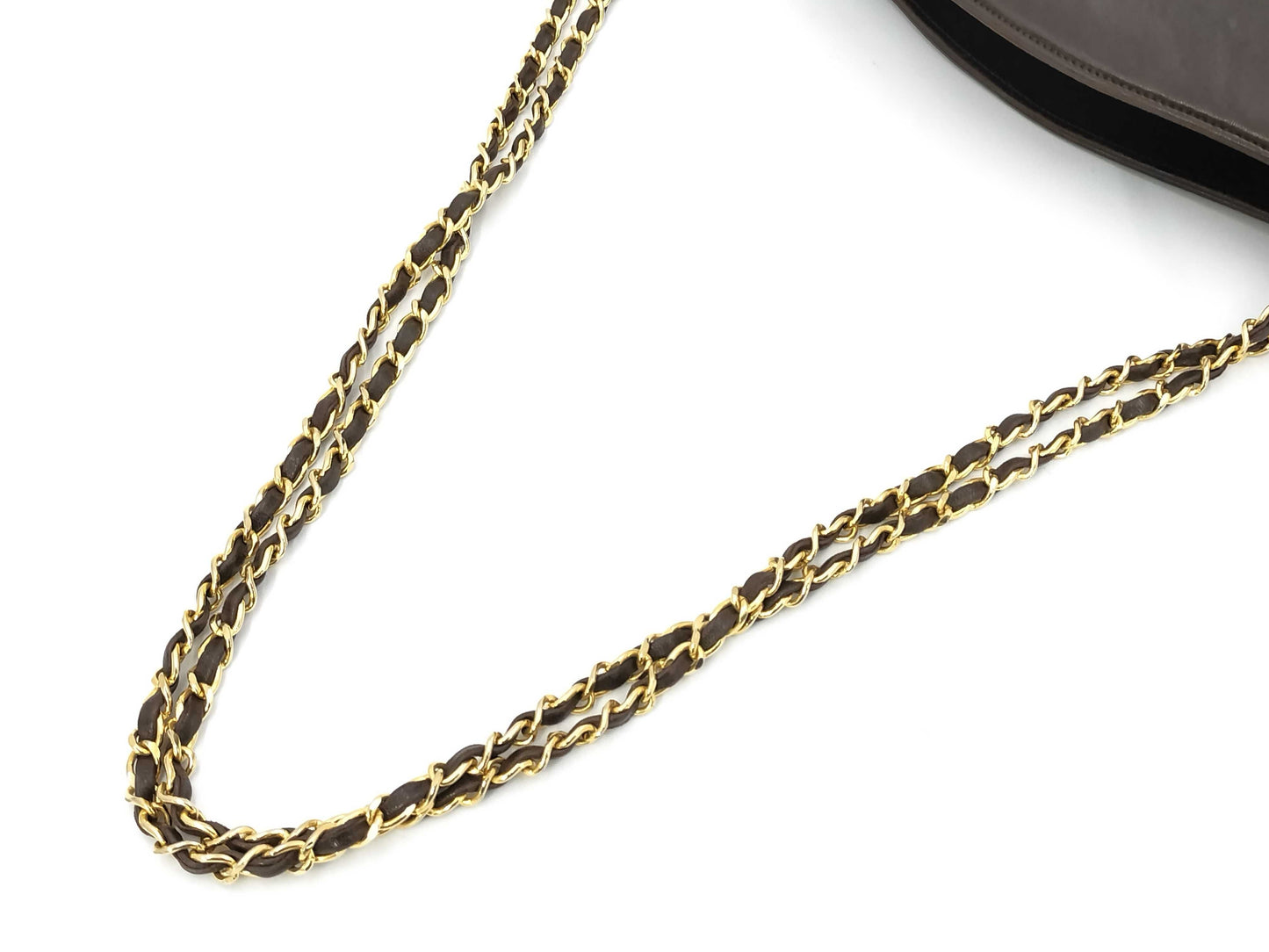 CHANEL Lambskin Chain Tote Shoulder Bag