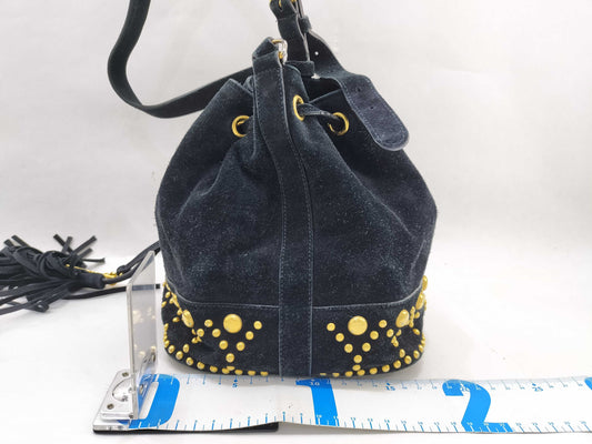 SAINT LAURENT Saint Laurent Paris Studded Shoulder Bag