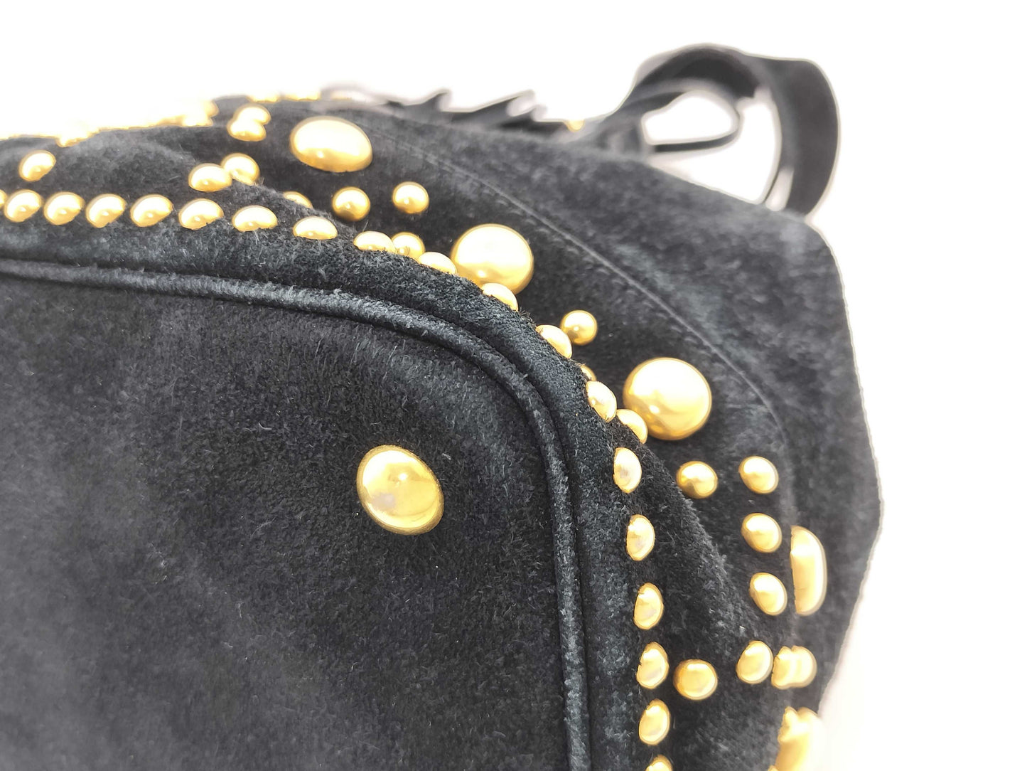 SAINT LAURENT Saint Laurent Paris Studded Shoulder Bag