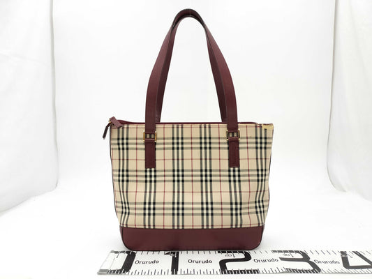 BURBERRY Nova Check Tote Bag