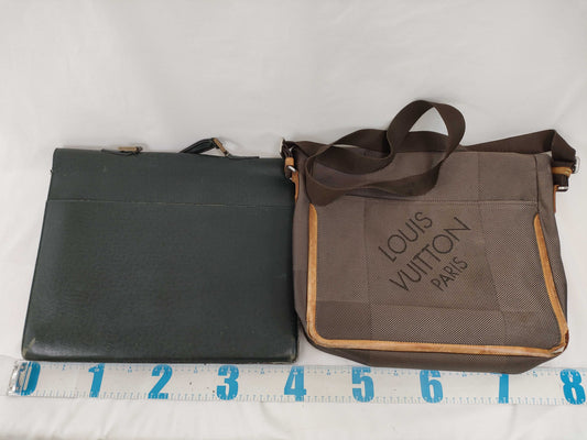 LOUIS VUITTON Taiga Louis Vuitton Taiga Business Bag Shoulder Bag Set of 2
