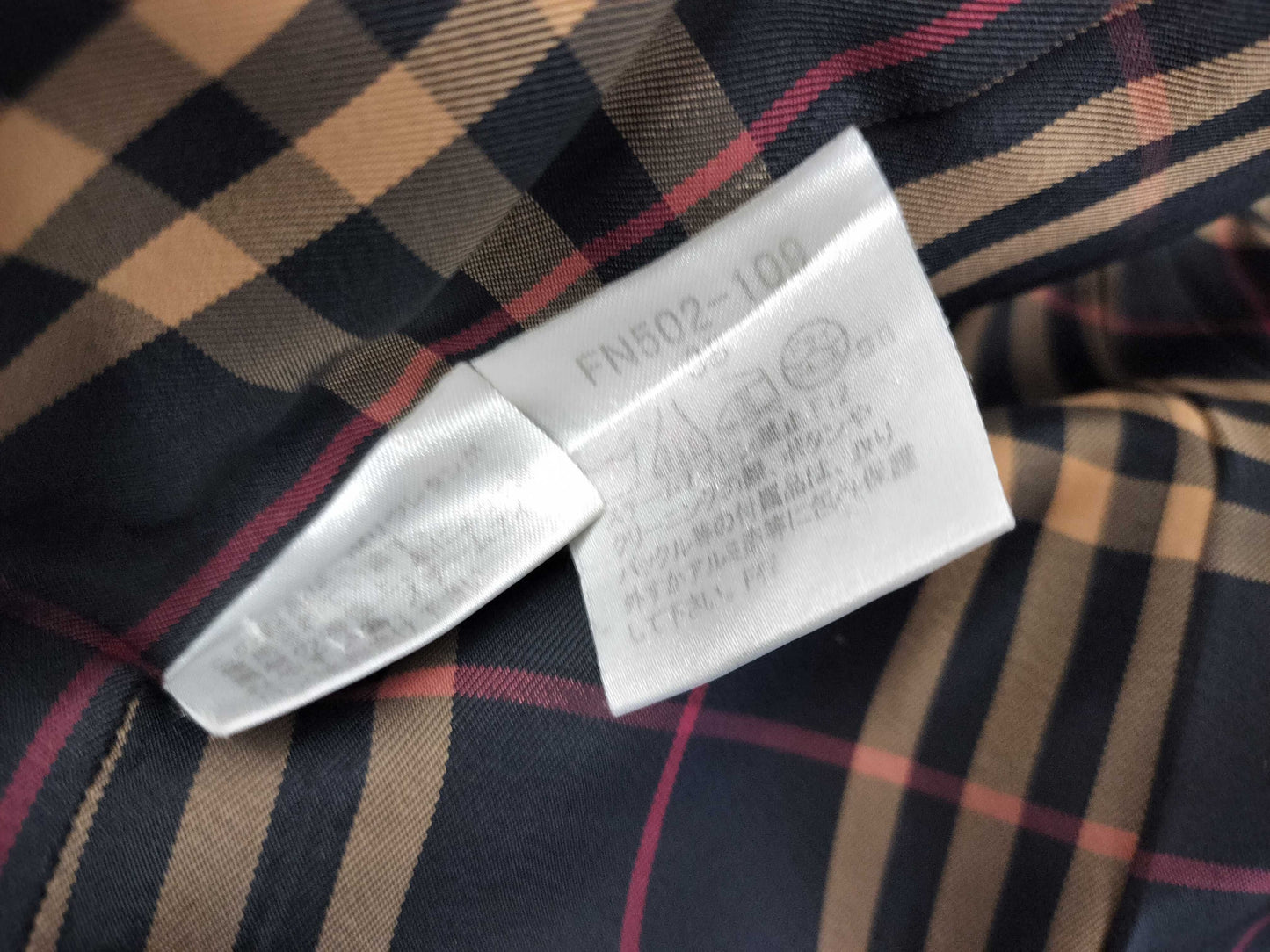 BURBERRY BLUE LABEL Nova Check Bal-Collar Coat, Beige, Size 38