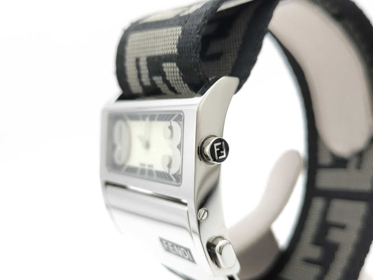 FENDI Zucca Logo Watch 1120L 000-234 Quartz Men's Watch