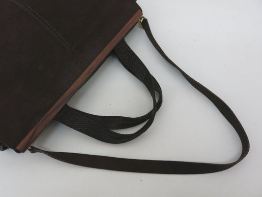 LOEWE LOEWE 3-piece genuine crocodile and nappa leather tote bag, second clutch, shoulder bag, tote bag