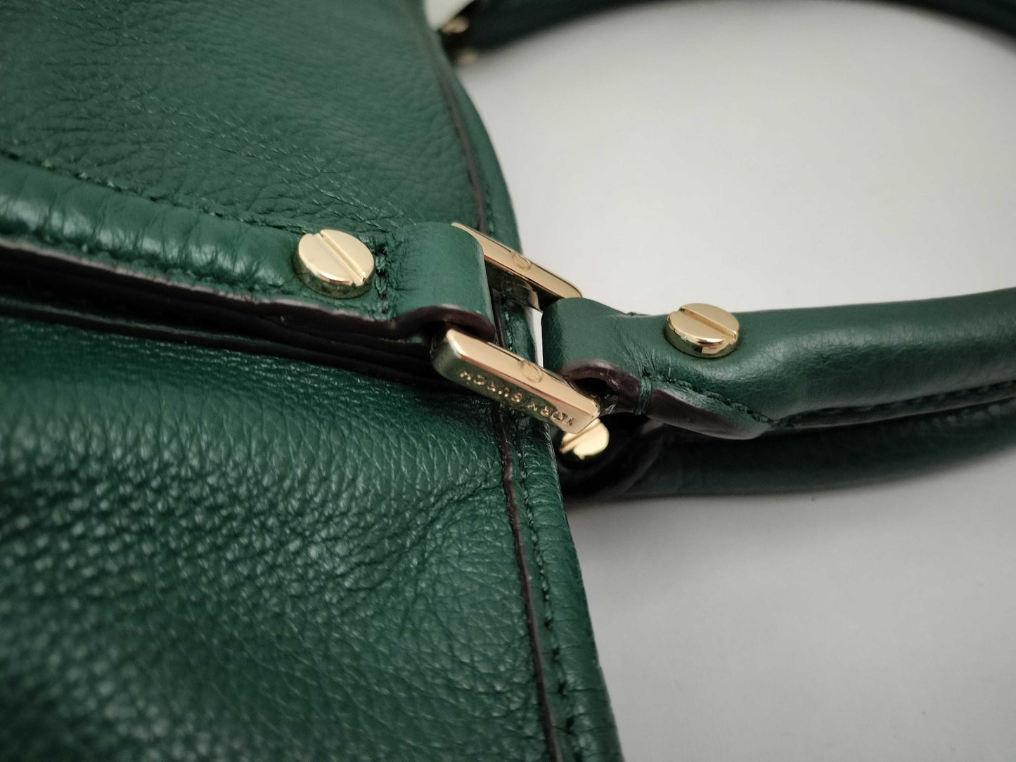 Tory Burch 2-Way Leather Tote Bag in Green