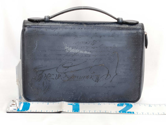 Berluti Organizer Calligraphy Handbag