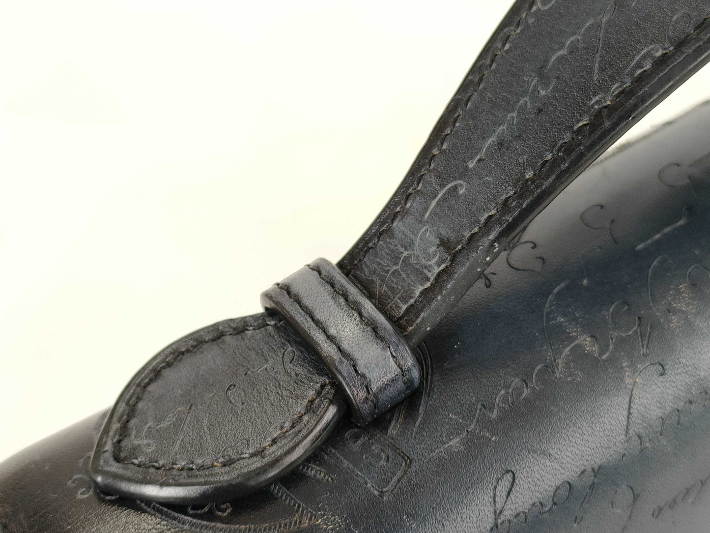 Berluti Organizer Calligraphy Handbag