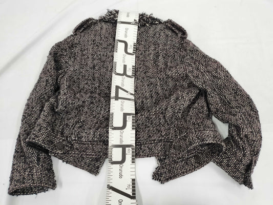 CHANEL CHANEL P44 Tweed Motorcycle Jacket Coco Mark P Coat 42 Jacket