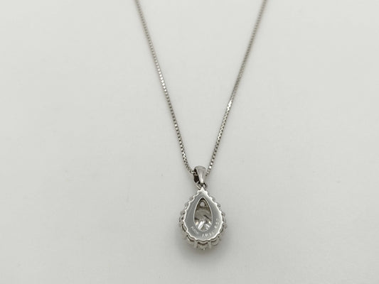 D1.015ct FD0.39ct Pt900/850 5.4g Necklace