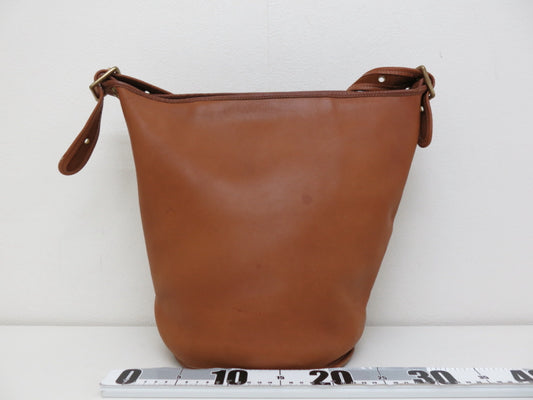 COACH COACH Old Coach Leather Shoulder Bag Brown Shoulder Bag