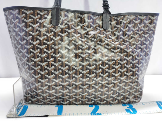 GOYARD Saint Louis Tote Bag with Pouch, Black