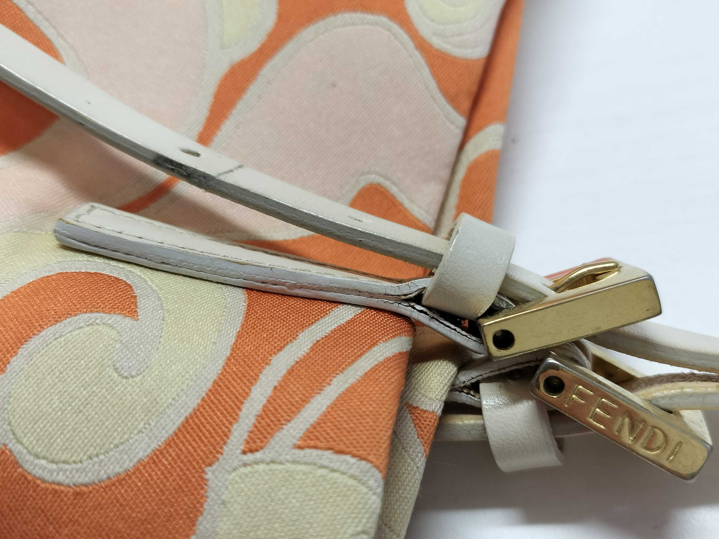 FENDI Shoulder Bag Orange Pink Tote Bag