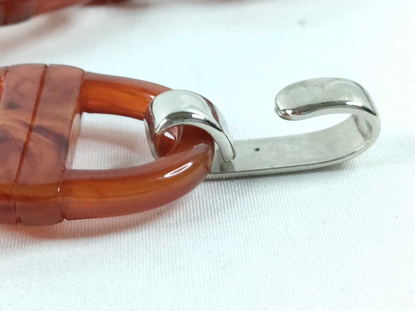 Dior Christian Dior Plastic Chain Belt Tortoiseshell Belt