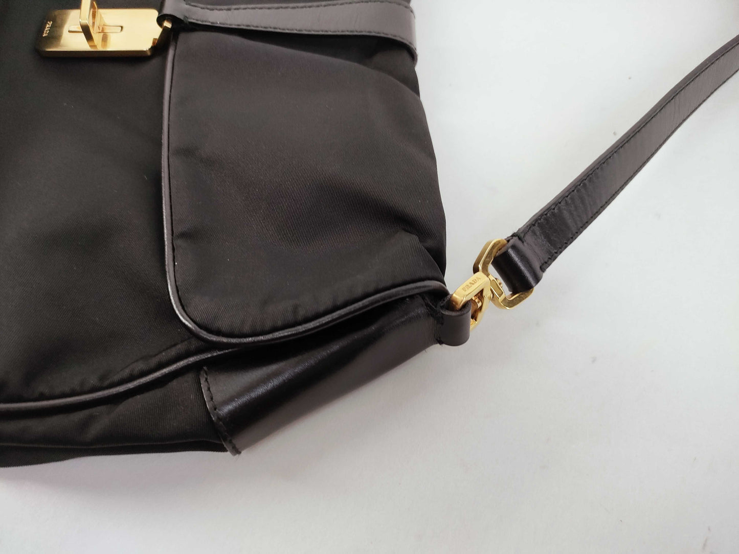 PRADA PRADA Nylon One-Shoulder Black Shoulder Bag
