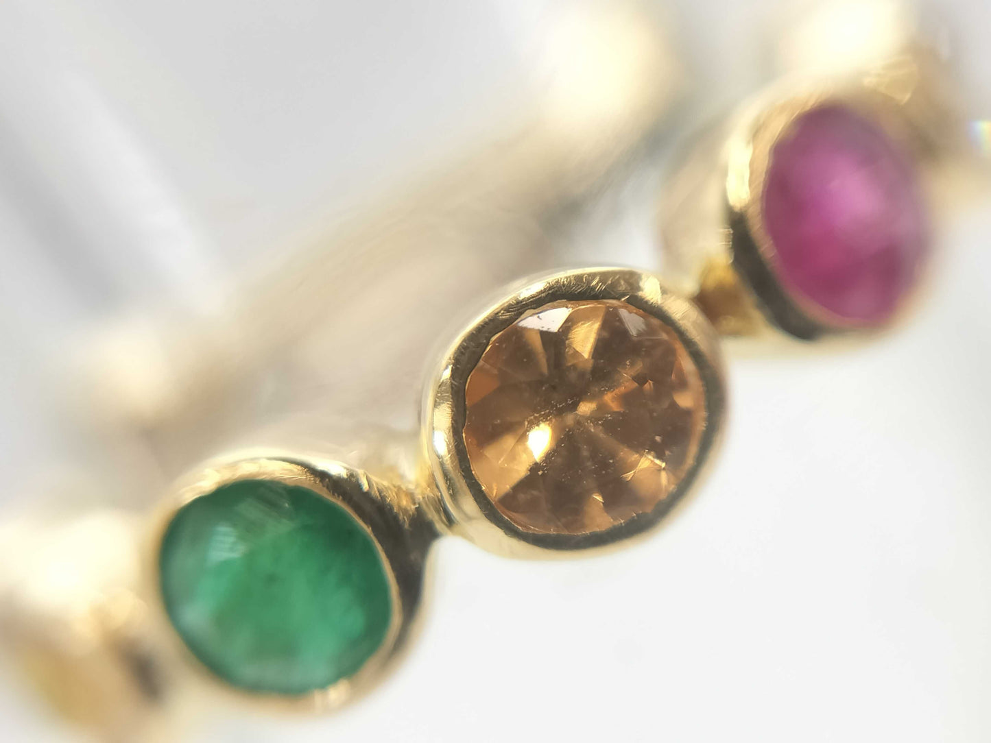 Colored Stone K17 1.8g Ring