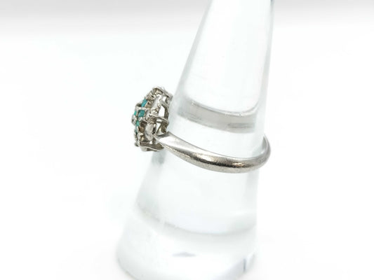 Paraiba tourmaline 0.35ct D0.12ct PT900 5.5g ring