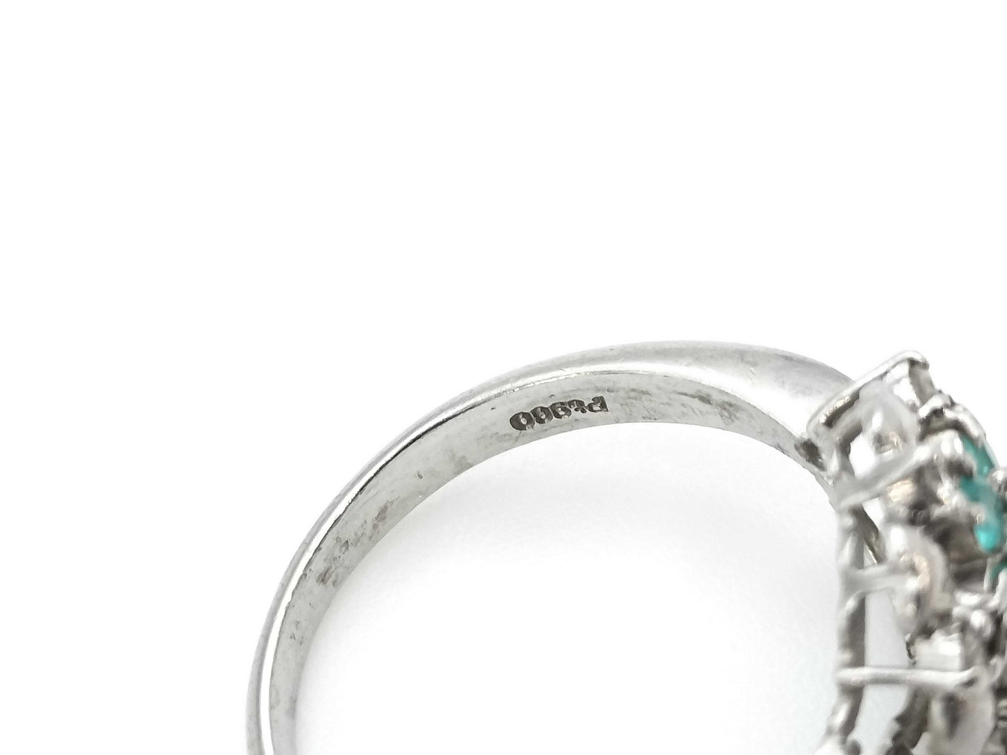 Paraiba tourmaline 0.35ct D0.12ct PT900 5.5g ring