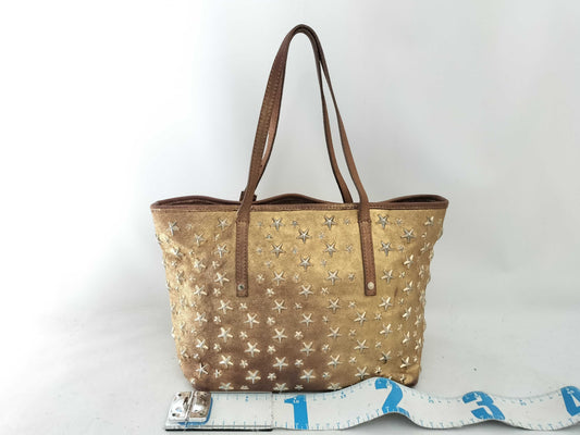 JIMMY CHOO Leather Handbag Gold Handbag
