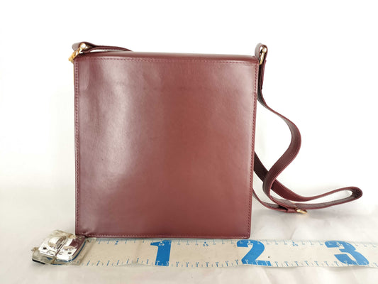 Cartier Leather Shoulder Bag Bordeaux Shoulder Bag