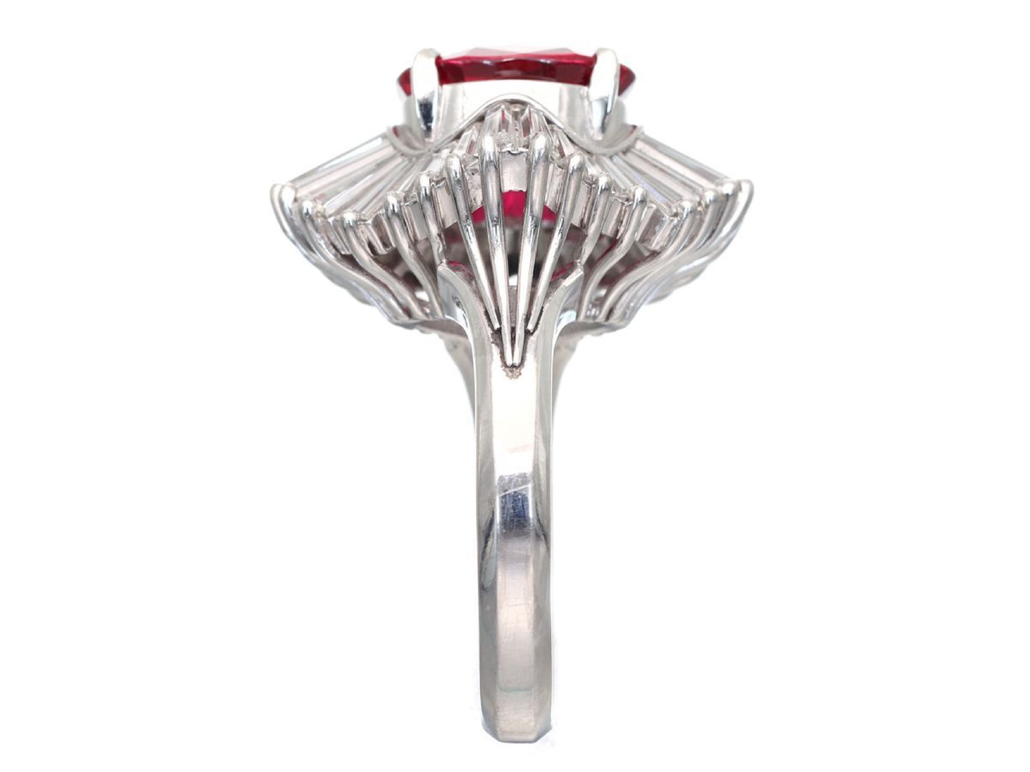 R3.69ct D2.32ct Pt900 10.2g Ring