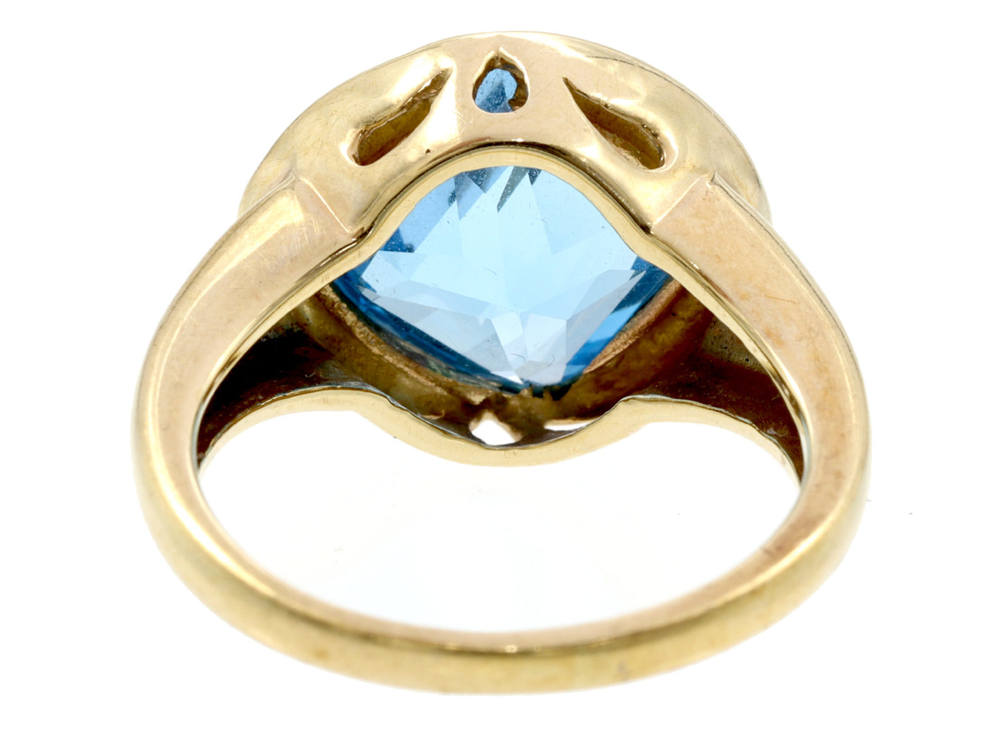 Blue Topaz K10 4.4g Ring