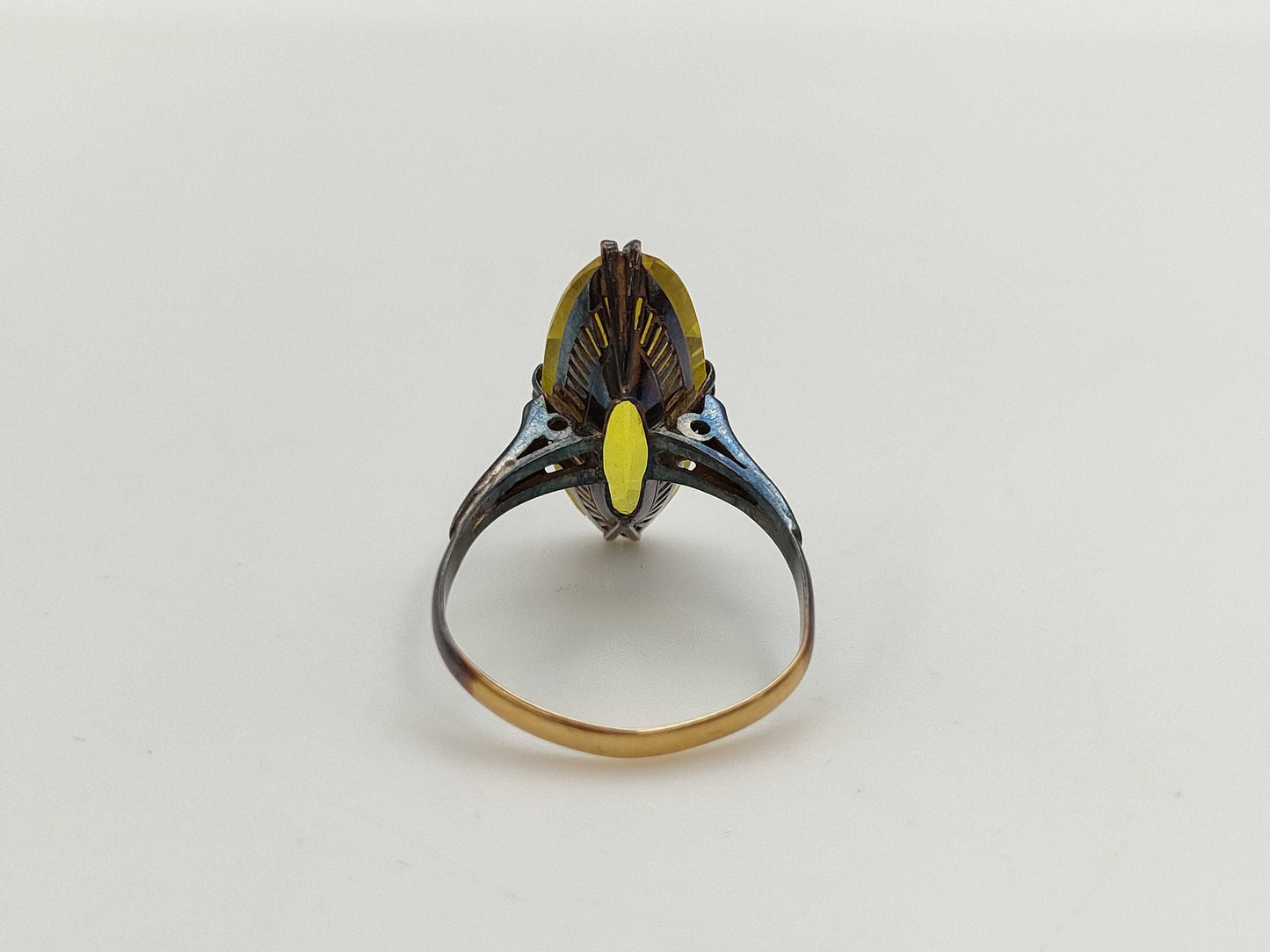 Colored Stone K18 3.2g Ring