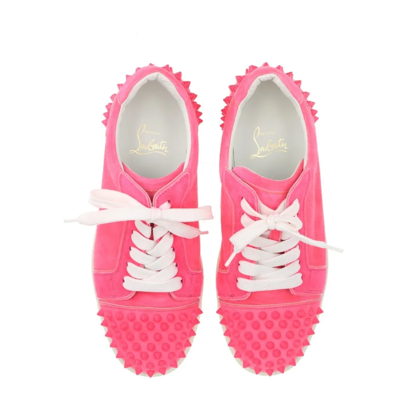 Christian Louboutin spiked stud suede sneakers, size 37