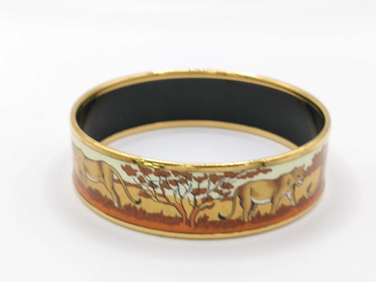 HERMES GP enamel GM bangle GD hardware bracelet bangle