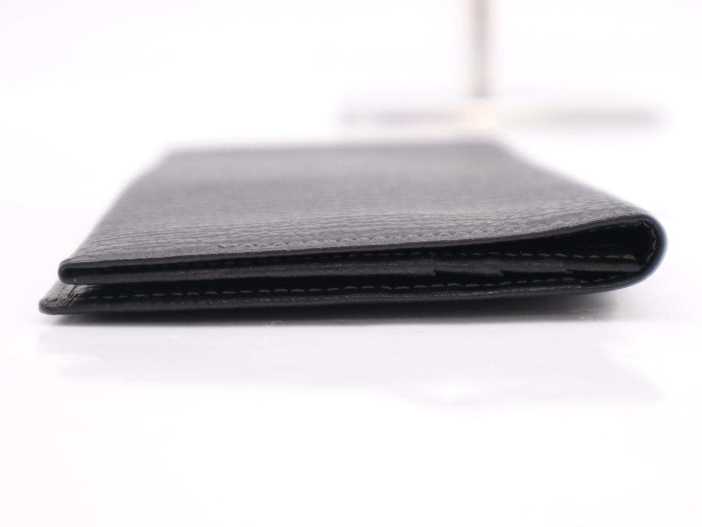 Yves Saint Laurent Leather Long Wallet Black Wallet