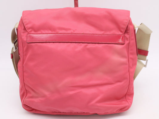PRADA Nylon Shoulder Bag Pink Shoulder Bag