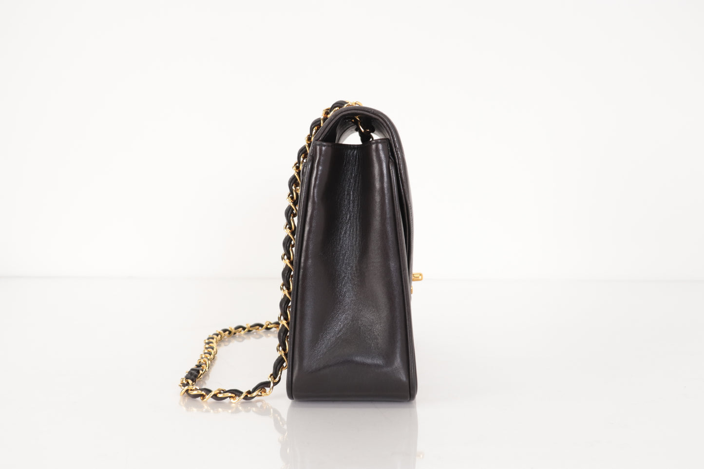 CHANEL Lambskin Chevron Lamb Chain Shoulder Bag, No. 2