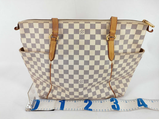 LOUIS VUITTON Damier Azur Totally MM N51262 Tote Bag