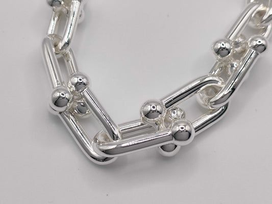 Tiffany & Co. Tiffany HardWear Graduated Link Necklace, Ag925, 104.1g