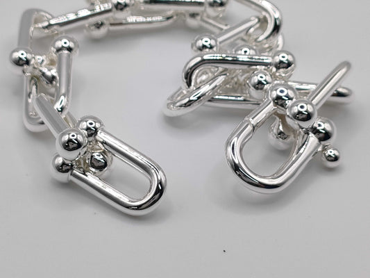 Tiffany & Co. Tiffany HardWear Large Link L Bracelet, Ag925, 60.9g, Bracelet/Bangle