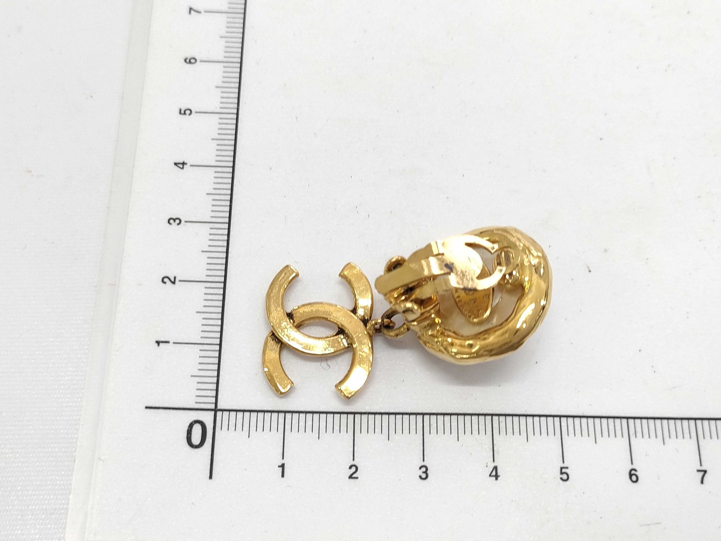 CHANEL Coco Mark Pearl Earrings