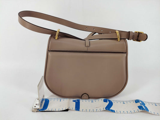 FENDI Camon Medium Shoulder Bag in Grey Leather
