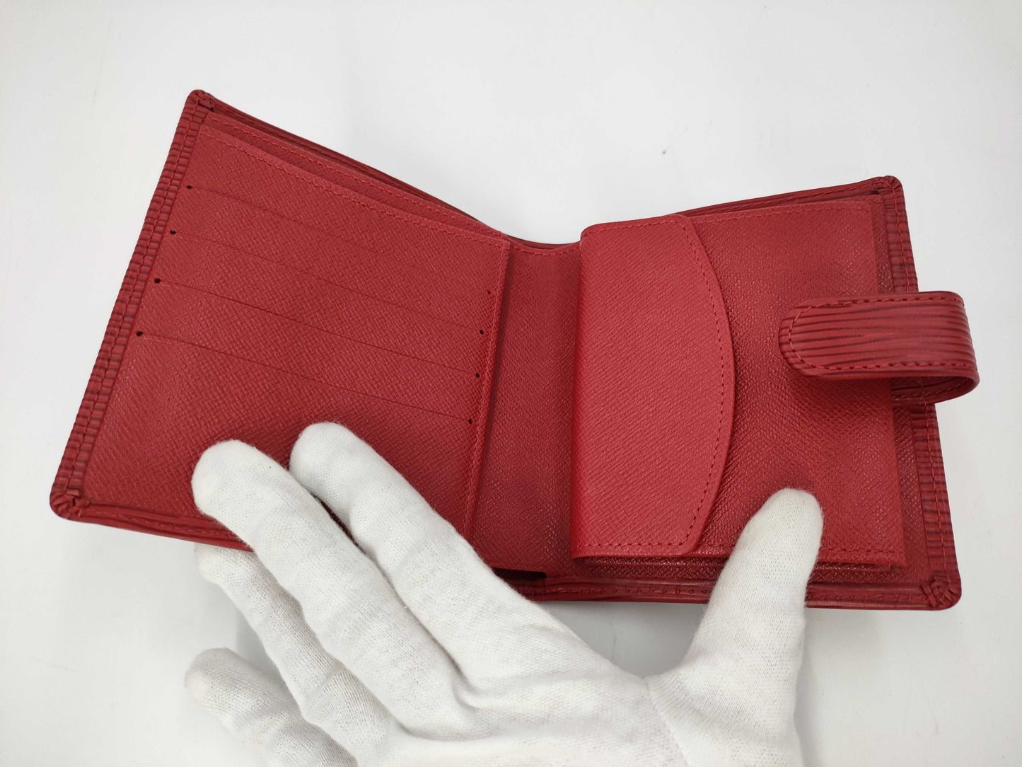 LOUIS VUITTON Epi Compact Wallet with Box