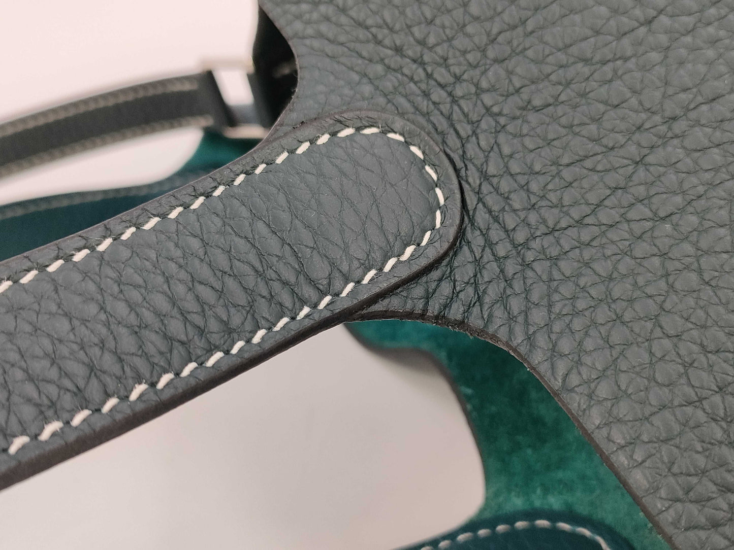 HERMES Picotin Lock PM Handbag with Z Stamp, Vert Bosphor x Vert Cypress