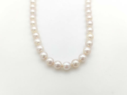 Pearl diameter approximately 7.5mm-7.8mm, Sterling Silver, 35.3g, Necklace