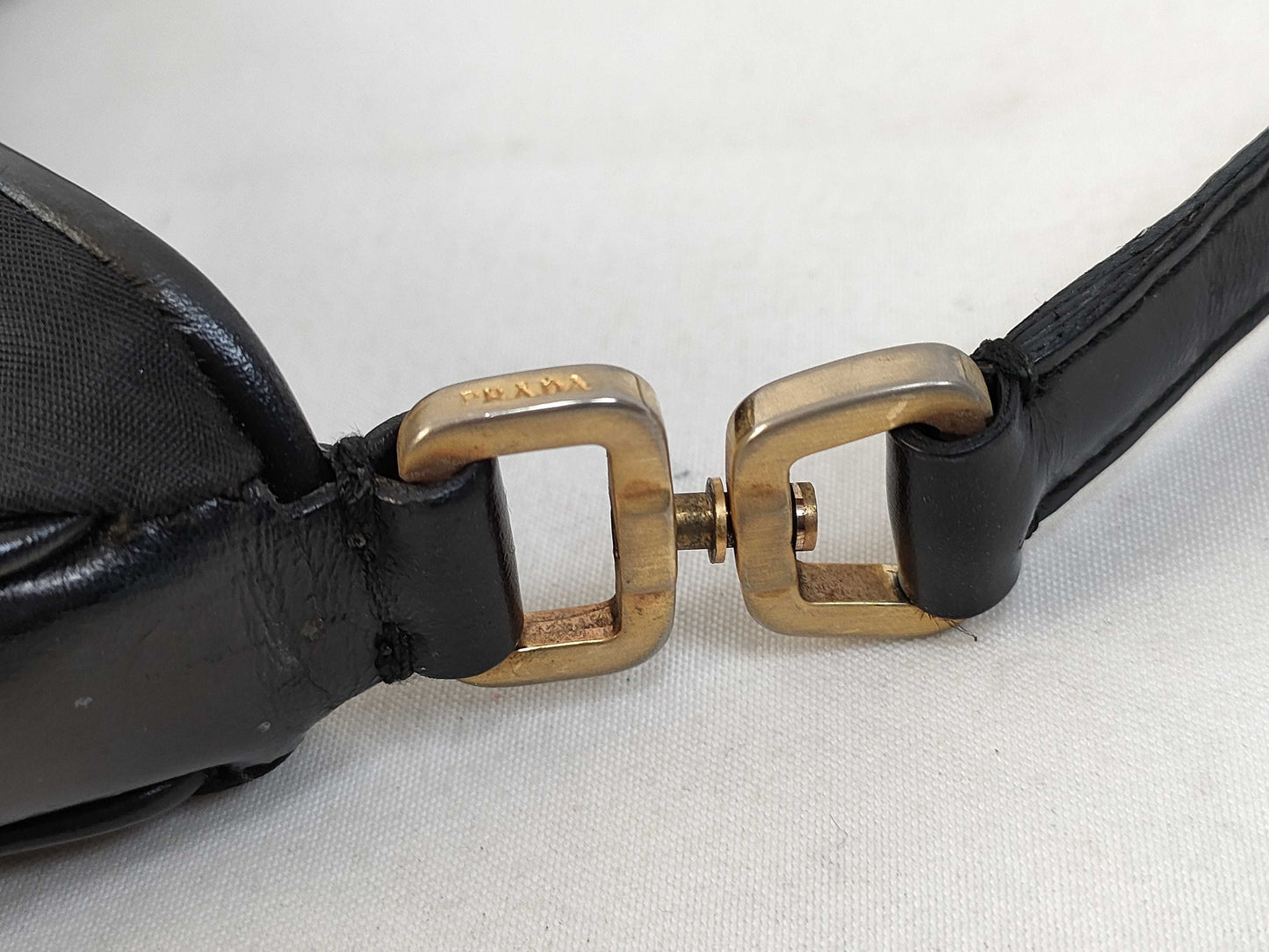 PRADA Nylon PRADA Nylon x Leather One Shoulder Bag Shoulder Bag